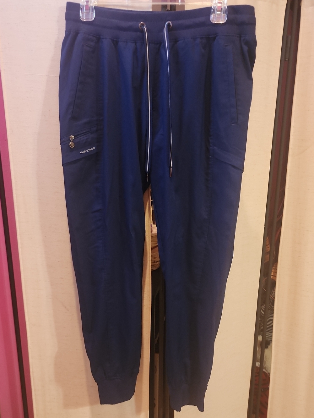 Healing Hands Navy Blue Jogger Pants